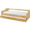 ALTOBUY JESSICA - Lit Gigogne 90x190cm Bois Massif Naturel - Naturel