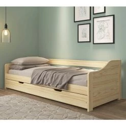 ALTOBUY JESSICA - Lit Gigogne 90x190cm Bois Massif Naturel - Naturel 8 ALTOBUY JESSICA - Lit Gigogne 90x190cm Bois Massif Naturel - Naturel -Lit enfant Soldes Boutique 48884914 4