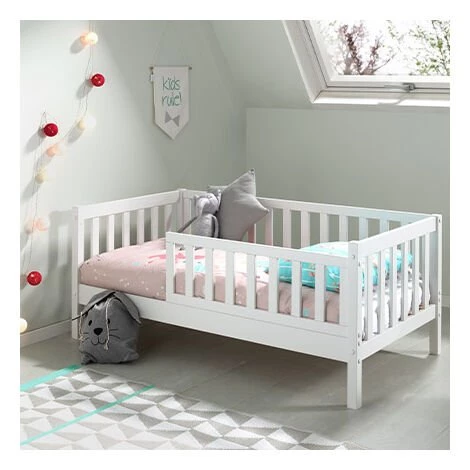 M-S Lit Enfant 70x140 Cm Blanc - RIAZ 1 M-S Lit Enfant 70x140 Cm Blanc - RIAZ