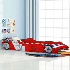 YOUTHUP Lit Voiture De Course Pour Enfants 90 X 200 Cm Rouge