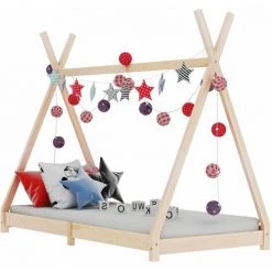 YOUTHUP Cadre De Lit D'enfant Bois De Pin Massif 90 X 200 Cm