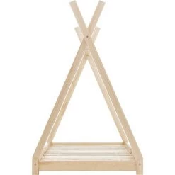 YOUTHUP Cadre De Lit D'enfant Bois De Pin Massif 90 X 200 Cm -Lit enfant Soldes Boutique 51852733 4