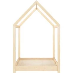 YOUTHUP Cadre De Lit D'enfant Bois De Pin Massif 80x160 Cm - Brun -Lit enfant Soldes Boutique 51863887 4