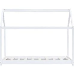 YOUTHUP Cadre De Lit D'enfant Blanc Bois De Pin Massif 80x160 Cm - Blanc 7 YOUTHUP Cadre De Lit D'enfant Blanc Bois De Pin Massif 80x160 Cm - Blanc -Lit enfant Soldes Boutique 51863893 3