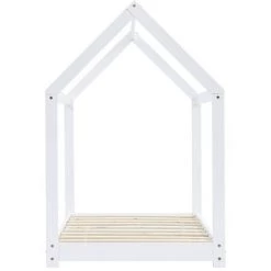 YOUTHUP Cadre De Lit D'enfant Blanc Bois De Pin Massif 80x160 Cm - Blanc 8 YOUTHUP Cadre De Lit D'enfant Blanc Bois De Pin Massif 80x160 Cm - Blanc -Lit enfant Soldes Boutique 51863893 4