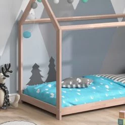 Lit Cabane „Wiki" 200x90cm Nature VitaliSpa -Lit enfant Soldes Boutique 52051106 5