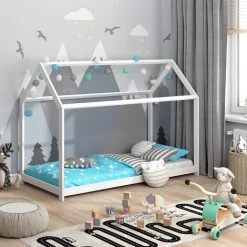 Lit Cabane „Wiki“ 90x200cm Blanc VitaliSpa 8 Lit Cabane „Wiki“ 90x200cm Blanc VitaliSpa -Lit enfant Soldes Boutique 52051132 4