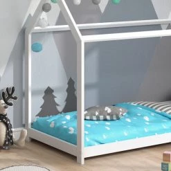 Lit Cabane „Wiki“ 90x200cm Blanc VitaliSpa 9 Lit Cabane „Wiki“ 90x200cm Blanc VitaliSpa -Lit enfant Soldes Boutique 52051132 5