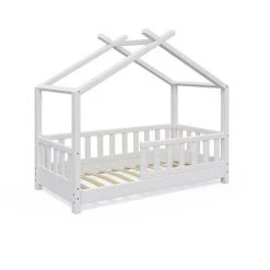 Lit Cabane „Design“ 70x140cm Blanc VitaliSpa