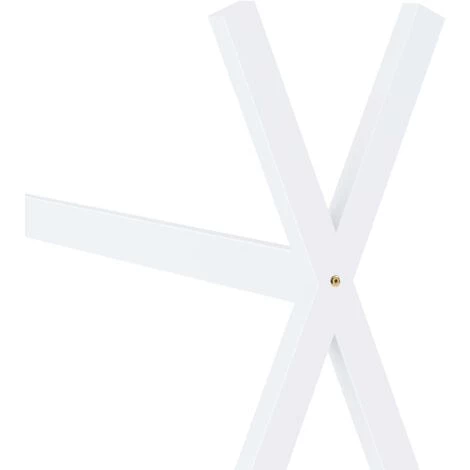 Topdeal Cadre De Lit D'enfant Blanc Bois De Pin Massif 80x160 Cm VDFF24213_FR 5 Topdeal Cadre De Lit D'enfant Blanc Bois De Pin Massif 80x160 Cm VDFF24213_FR – Image 5