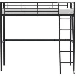 AUTRES Lit Mezzanine 90 X 190 Cm - Noir - En Métal - Sommier Inclus - ELIOT 7 AUTRES Lit Mezzanine 90 X 190 Cm - Noir - En Métal - Sommier Inclus - ELIOT -Lit enfant Soldes Boutique 52170759 3