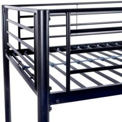 AUTRES Lit Mezzanine 90 X 190 Cm - Noir - En Métal - Sommier Inclus - ELIOT 9 AUTRES Lit Mezzanine 90 X 190 Cm - Noir - En Métal - Sommier Inclus - ELIOT -Lit enfant Soldes Boutique 52170759 5