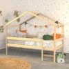 LE QUAI DES AFFAIRES Lit Cabane MIKA 90x190 + Sommier / Naturel/ 199x95x165