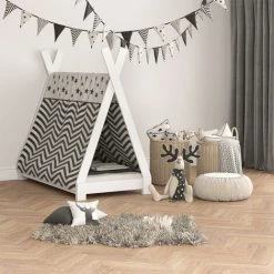 Lit Pour Enfant „Tipi“ 140x70cm Blanc VitaliSpa -Lit enfant Soldes Boutique 52777075 4