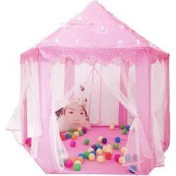 SiFree® Tente Pliable Portative De Jeu Pour Enfants Princesse Tente Enfants Rose -Lit enfant Soldes Boutique 53102672 4