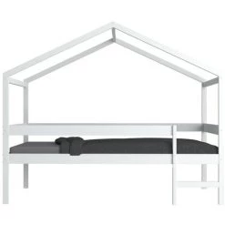 LE QUAI DES AFFAIRES Lit Cabane MIKA 90x190 + Sommier / Blanc/ 199x95x165 -Lit enfant Soldes Boutique 53361992 3