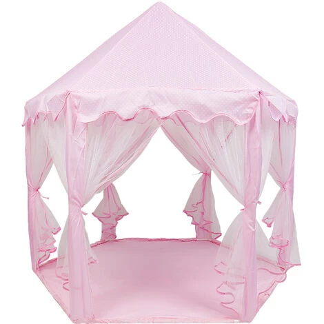WYCTIN Hofuton Tente Princesse Enfant Tente De Jeu Pliable Avec Lumière LED Rose 4 WYCTIN Hofuton Tente Princesse Enfant Tente De Jeu Pliable Avec Lumière LED Rose – Image 4