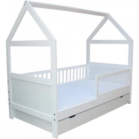 VIKING CHOICE Lit Cabane - Lit Bébé - Lit Bébé - 140 X 70cm - Bois De Pin Massif 1 VIKING CHOICE Lit Cabane - Lit Bébé - Lit Bébé - 140 X 70cm - Bois De Pin Massif