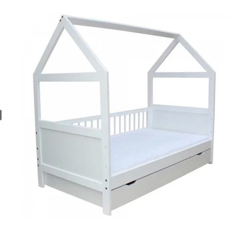 VIKING CHOICE Lit Cabane - Lit Bébé - Lit Bébé - 140 X 70cm - Bois De Pin Massif 2 VIKING CHOICE Lit Cabane - Lit Bébé - Lit Bébé - 140 X 70cm - Bois De Pin Massif – Image 2