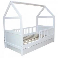 VIKING CHOICE Lit Cabane - Lit Bébé - Lit Bébé - 140 X 70cm - Bois De Pin Massif 6 VIKING CHOICE Lit Cabane - Lit Bébé - Lit Bébé - 140 X 70cm - Bois De Pin Massif -Lit enfant Soldes Boutique 54331663 3