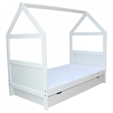 VIKING CHOICE Lit Cabane - Lit Bébé - Lit Bébé - 140 X 70cm - Bois De Pin Massif 4 VIKING CHOICE Lit Cabane - Lit Bébé - Lit Bébé - 140 X 70cm - Bois De Pin Massif – Image 4