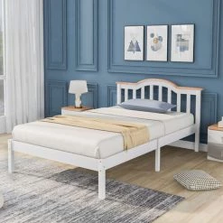YOOUYIDA Lit Simple En Bois 90 X 200 Cm Cadre De Lit Avec Tête De Lit Et Sommier à Lattes, Bois De Pin Cadre De Lit, Chambre à Coucher Lit D'enfant Lit D'adolescent Lit D'invité 8 YOOUYIDA Lit Simple En Bois 90 X 200 Cm Cadre De Lit Avec Tête De Lit Et Sommier à Lattes, Bois De Pin Cadre De Lit, Chambre à Coucher Lit D'enfant Lit D'adolescent Lit D'invité -Lit enfant Soldes Boutique 55028974 4
