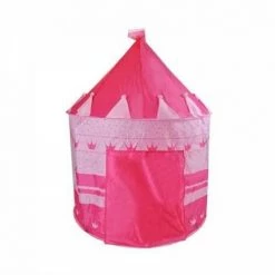 JARDIBRICODECO Tente De Château Pliable Pour Enfants Rose