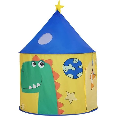SONGMICS Tente De Jeu, Maison De Jeu, Château Pour Enfant, Intérieur Et Extérieur, Tipi, Avec Sac De Rangement, Thème Dinosaure, Pour 3 Enfants LPT02YU - Multi-couleur 1 SONGMICS Tente De Jeu, Maison De Jeu, Château Pour Enfant, Intérieur Et Extérieur, Tipi, Avec Sac De Rangement, Thème Dinosaure, Pour 3 Enfants LPT02YU - Multi-couleur