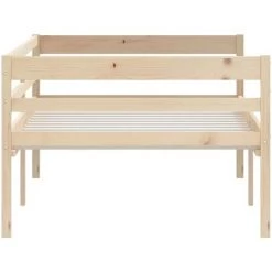 INLIFE Cadre De Lit Bois De Pin Massif 90x200 Cm -Lit enfant Soldes Boutique 55640033 5