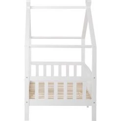 AZKOEESY Lit Cabane D'enfant En Bois Massif Sans Matelas, 200x90 Cm -Lit enfant Soldes Boutique 55848029 4