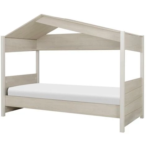 VENTE-UNIQUE.COM Lit Cabane 90 X 200 Cm - Coloris Naturel - ROBINSON - Naturel Clair 5 VENTE-UNIQUE.COM Lit Cabane 90 X 200 Cm - Coloris Naturel - ROBINSON - Naturel Clair – Image 5