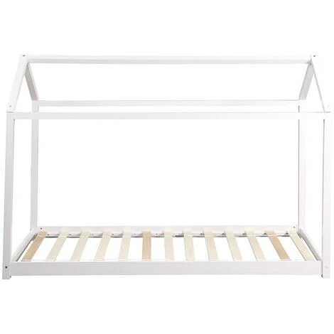 VENTE-UNIQUE.COM Lit Cabane AVENTURIER - 90 X 190 Cm - Pin - Blanc - Blanc 3 VENTE-UNIQUE.COM Lit Cabane AVENTURIER - 90 X 190 Cm - Pin - Blanc - Blanc – Image 3