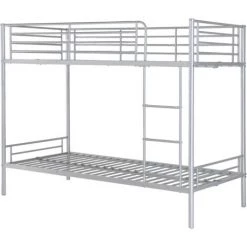 VENTE-UNIQUE.COM Lits Superposés DUOTIS II - 2 X 90 X 190 Cm - Argent - Argenté 8 VENTE-UNIQUE.COM Lits Superposés DUOTIS II - 2 X 90 X 190 Cm - Argent - Argenté -Lit enfant Soldes Boutique 55884783 4