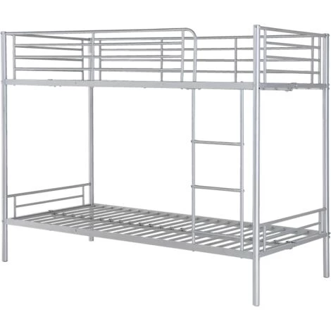 VENTE-UNIQUE.COM Lits Superposés DUOTIS II - 2 X 90 X 190 Cm - Argent - Argenté 4 VENTE-UNIQUE.COM Lits Superposés DUOTIS II - 2 X 90 X 190 Cm - Argent - Argenté – Image 4