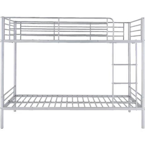 VENTE-UNIQUE.COM Lits Superposés DUOTIS II - 2 X 90 X 190 Cm - Argent - Argenté 5 VENTE-UNIQUE.COM Lits Superposés DUOTIS II - 2 X 90 X 190 Cm - Argent - Argenté – Image 5