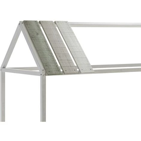 VENTE-UNIQUE.COM Lit Cabane INDIANA - 90 X 190 Cm - MDF Et Pin - Blanc - Blanc 5 VENTE-UNIQUE.COM Lit Cabane INDIANA - 90 X 190 Cm - MDF Et Pin - Blanc - Blanc – Image 5