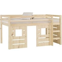 AKITEN RETAIL Lit Mi-hauteur Alma Bois 90x200 Cm - Bois