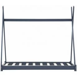 INLIFE Cadre De Lit D'enfant Gris Bois De Pin Massif 70x140 Cm 7 INLIFE Cadre De Lit D'enfant Gris Bois De Pin Massif 70x140 Cm -Lit enfant Soldes Boutique 56254154 3