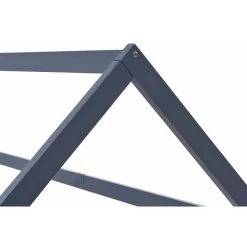 INLIFE Cadre De Lit D'enfant Gris Bois De Pin Massif 70x140 Cm 9 INLIFE Cadre De Lit D'enfant Gris Bois De Pin Massif 70x140 Cm -Lit enfant Soldes Boutique 56254198 5