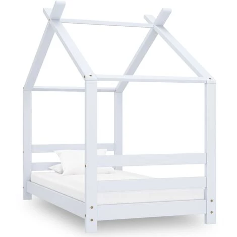 NOVA Lit Pour Les Enfants En Bois De Pin Blanc Massif Différentes Dimensions Cadre De Lit D'enfant Blanc Bois De Pin Massif 70x140 Cm Taille : 70x140 Cm 1 NOVA Lit Pour Les Enfants En Bois De Pin Blanc Massif Différentes Dimensions Cadre De Lit D'enfant Blanc Bois De Pin Massif 70x140 Cm Taille : 70x140 Cm