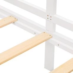 AOMMO Lit Simple Pour Enfants Garçons Et Filles, Cadre De Lit Maison En Bois Avec 2 Tiroirs 200 X 90 Cm Blanc -Lit enfant Soldes Boutique 57177732 4