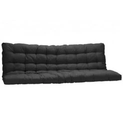 VENTE-UNIQUE.COM Lit Mezzanine MODULO IV - 90 X 190 Cm - Avec Banquette Convertible - Métal - Blanc + Futon Noir 135 X 190 Cm - Blanc -Lit enfant Soldes Boutique 57216523 3