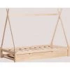 Lit En Bois Pour Matelas De 90 Cm Joan Kids SKLUM Bois De Pin - Lit Gigogne