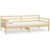 INLIFE Lit Bois De Pin Massif 90x200 Cm