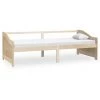 INLIFE Lit De Repos 3 Places Bois De Pin Massif 90x200 Cm