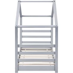 NOVA Lit Pour Les Enfants En Forme De Maison 70x140 Cm Structure En Bois Diverses Couleurs Couleur : GRIS -Lit enfant Soldes Boutique 58597435 5