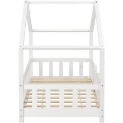 NOVA Lit Pour Les Enfants Avec Des Rives En Forme De Maison Blanche Dans Différentes Tailles Taille : 70x140 Cm -Lit enfant Soldes Boutique 58597445 5