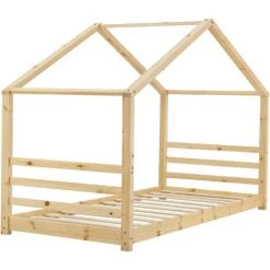 NOVA Lit Pour Les Enfants En Forme De Petite Structure En Bois Diverses Mesures Taille : 90x200 Cm 7 NOVA Lit Pour Les Enfants En Forme De Petite Structure En Bois Diverses Mesures Taille : 90x200 Cm -Lit enfant Soldes Boutique 58598662 3