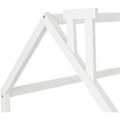Lit Cabane Enfant 90 X 200 Cm Cadre De Lit En Pin Massif Avec Sommier à Lattes Et Toit Blanc Fortuna Lai 8 Lit Cabane Enfant 90 X 200 Cm Cadre De Lit En Pin Massif Avec Sommier à Lattes Et Toit Blanc Fortuna Lai -Lit enfant Soldes Boutique 58685922 4
