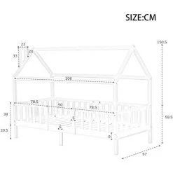 Lit Cabane Enfant 90 X 200 Cm Cadre De Lit En Pin Massif Avec Sommier à Lattes Et Toit Blanc Fortuna Lai 9 Lit Cabane Enfant 90 X 200 Cm Cadre De Lit En Pin Massif Avec Sommier à Lattes Et Toit Blanc Fortuna Lai -Lit enfant Soldes Boutique 58685922 5